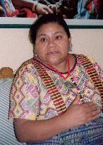 Menchu calls war on terror a struggle for resources